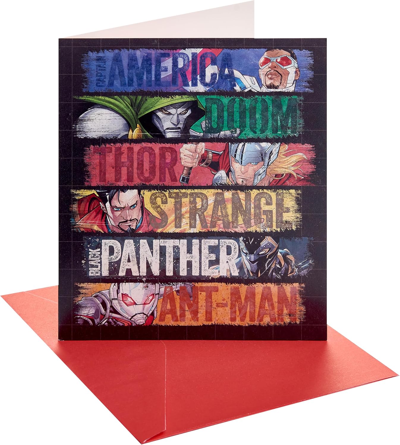 Marvel Avengers Design Kid's Birthday Card