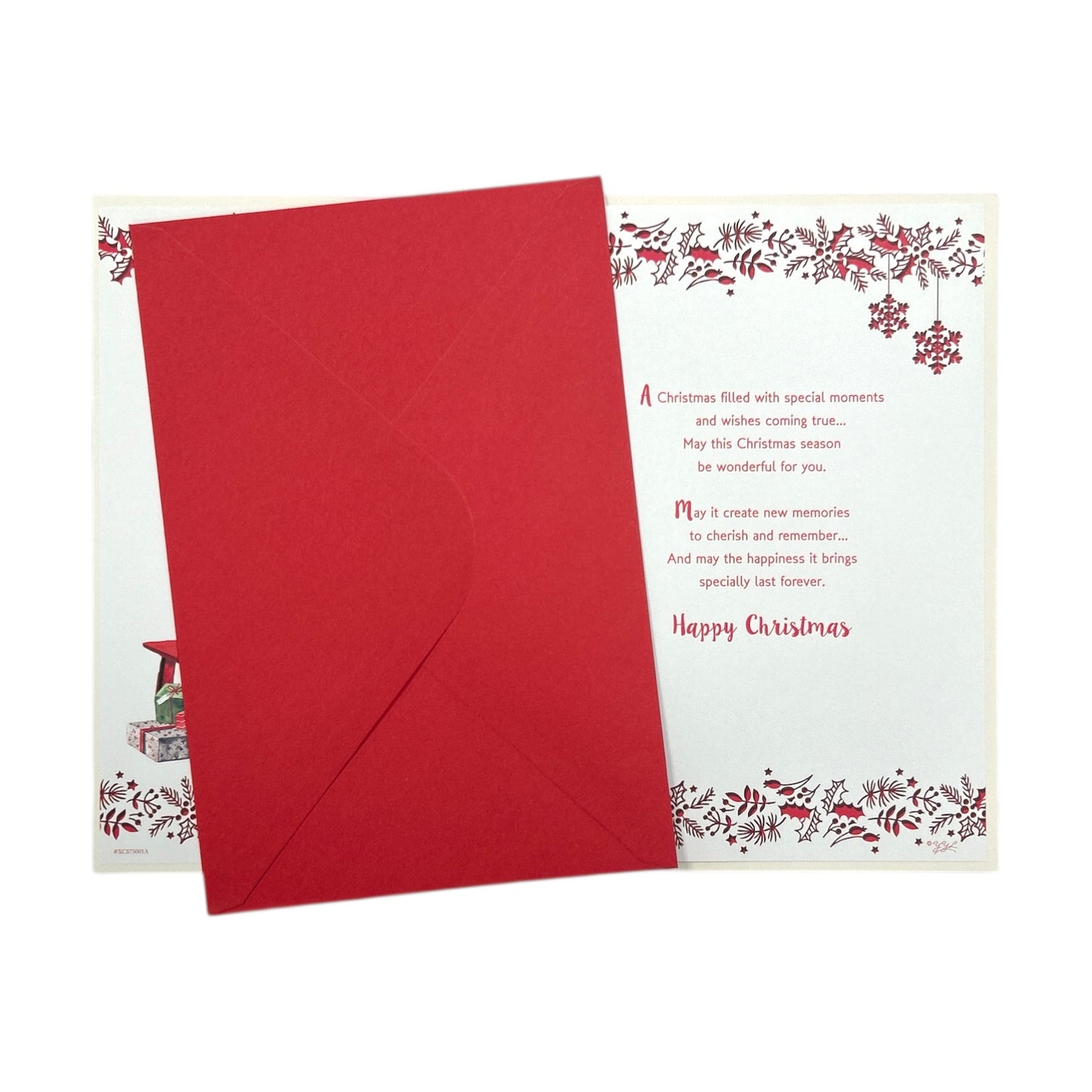 To a Special Mum and Dad Santa Reading Book Design Christmas Card