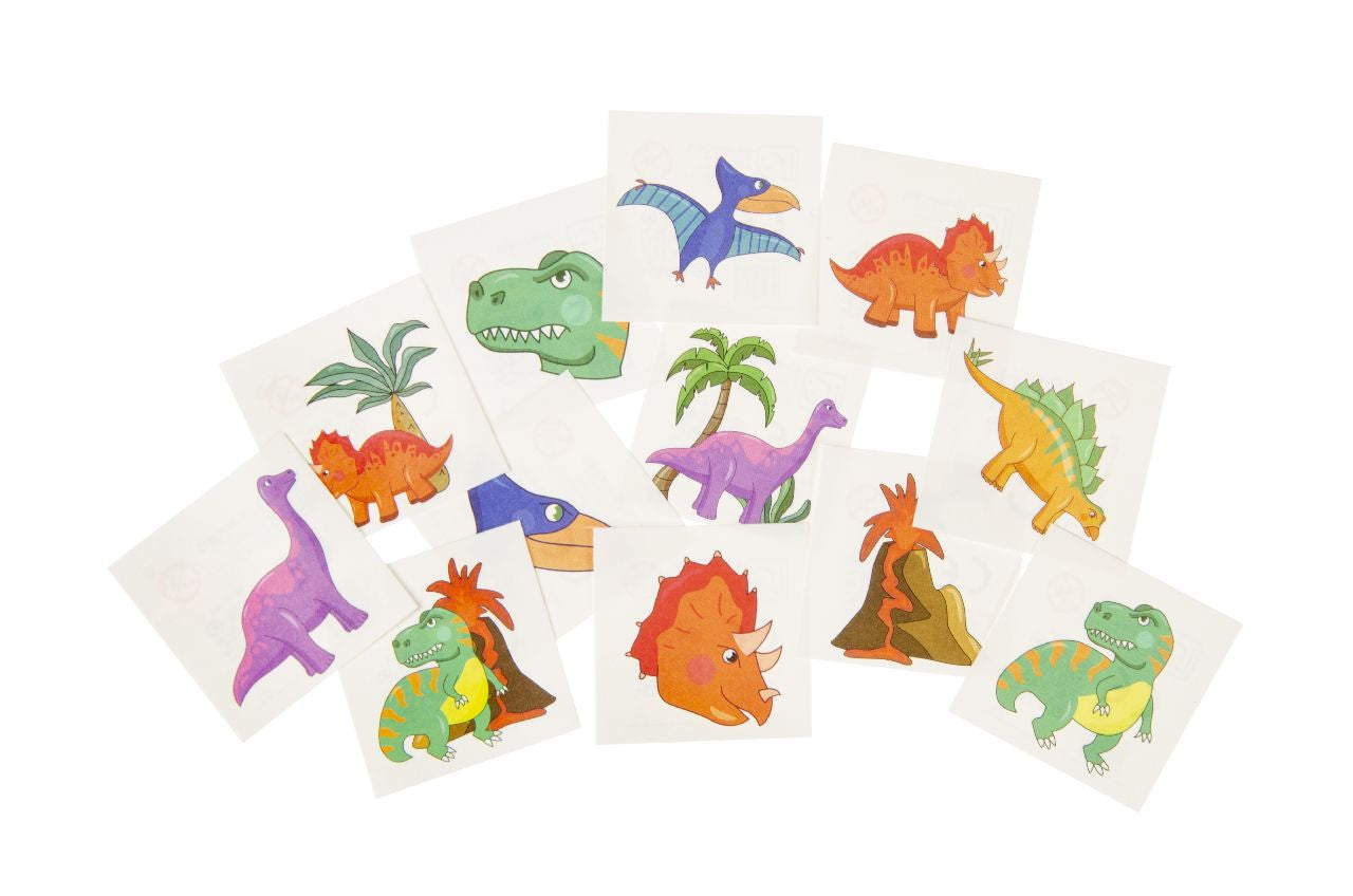 48 Pack of 12 Pieces Dinosaur Tattoos