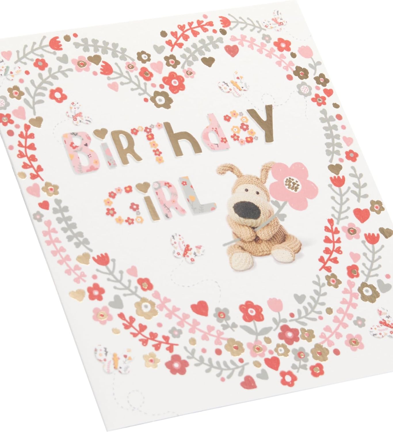 Boofle Heart Design Birthday Card