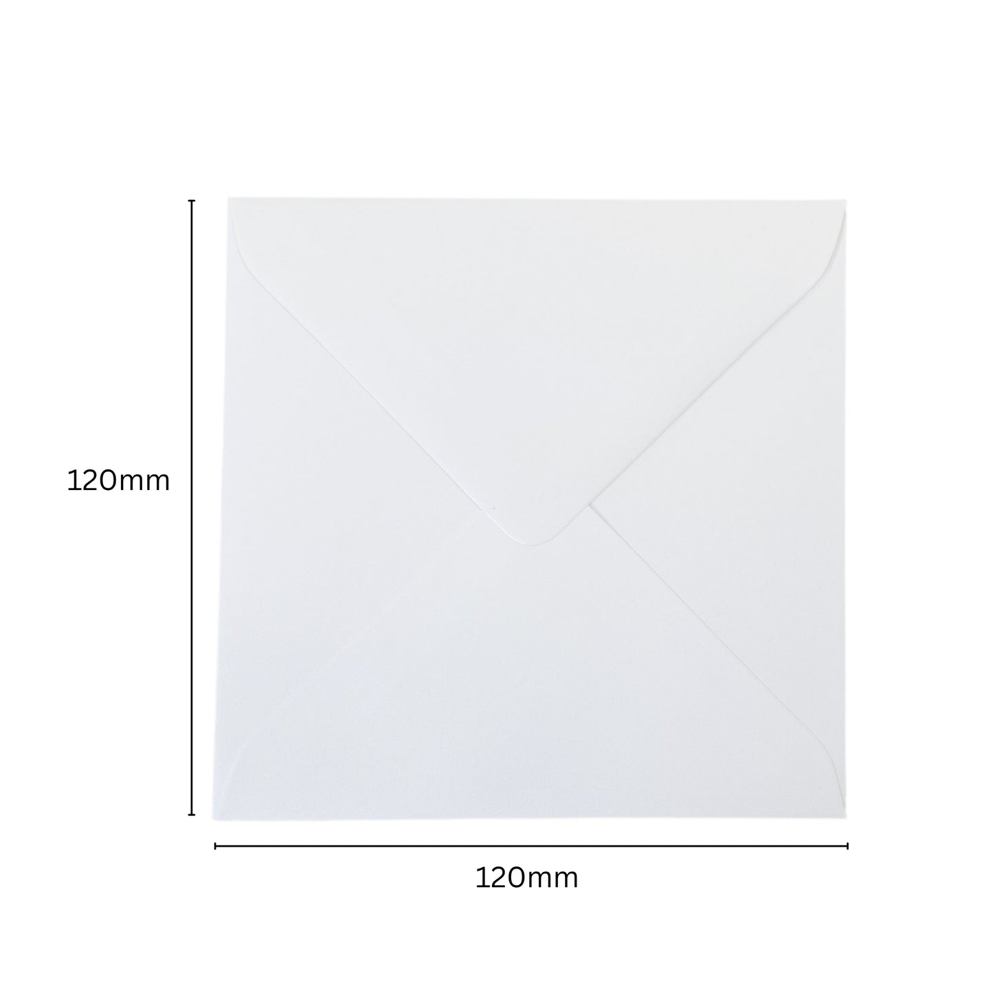 Pack of 50 White 100gsm 120x120mm Gummed Envelopes