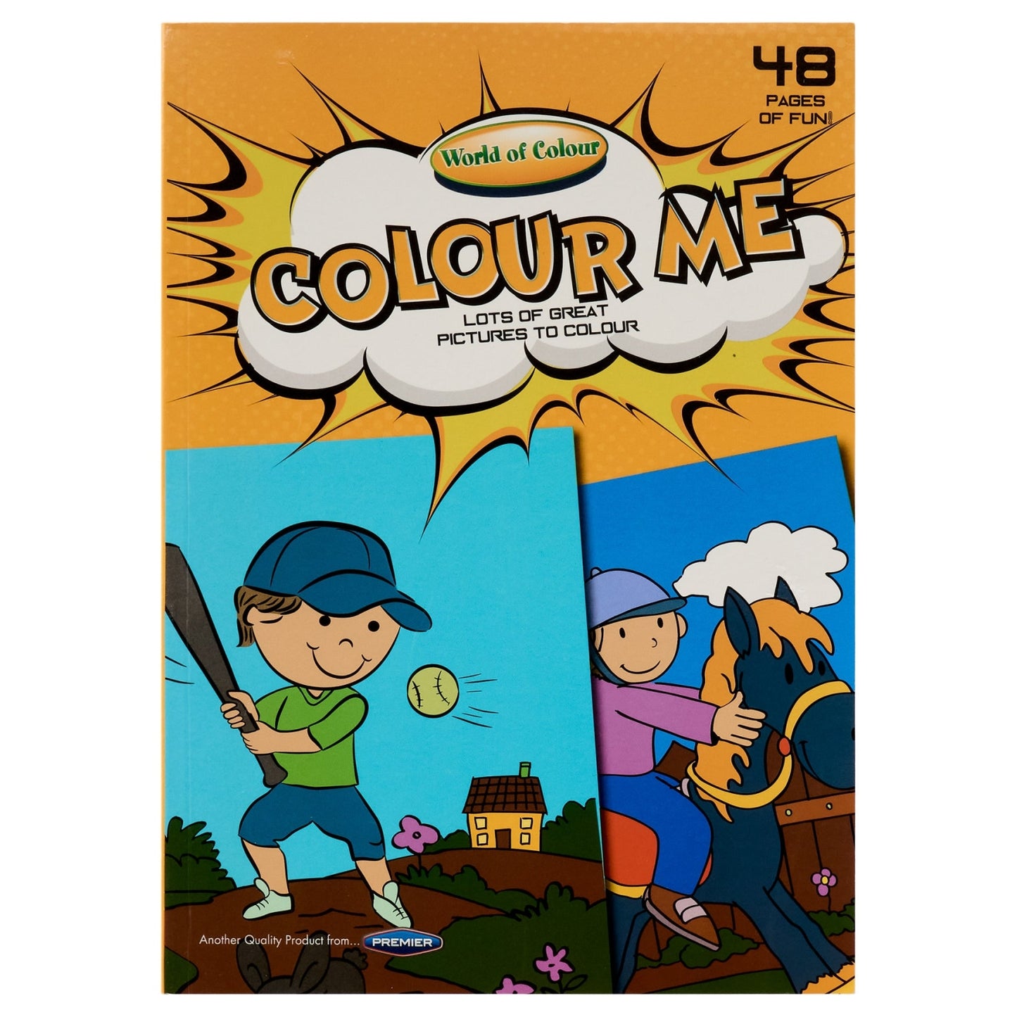 A4 48 Pages Colouring Book for Boys by World of Colour