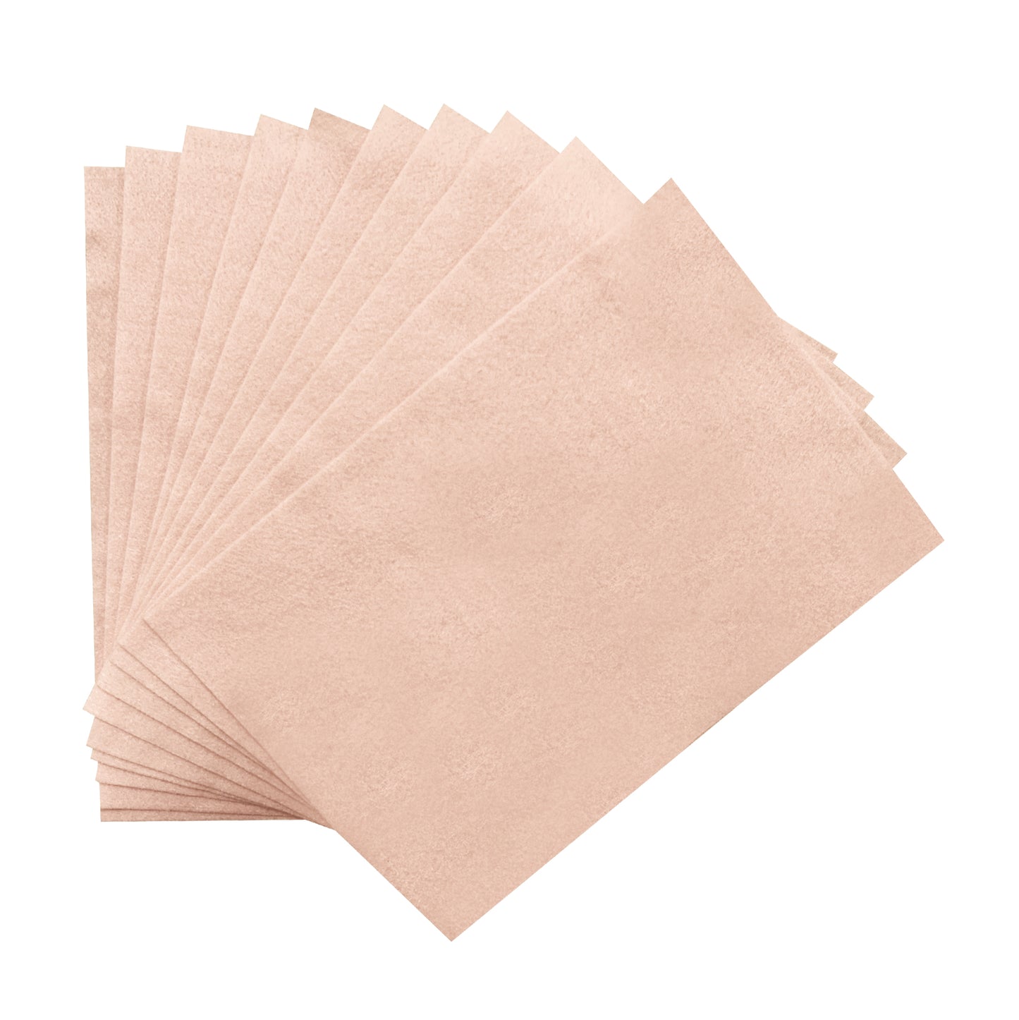 Pack of 10 A4 Light Pink Coloured Felt 180gsm Sheets
