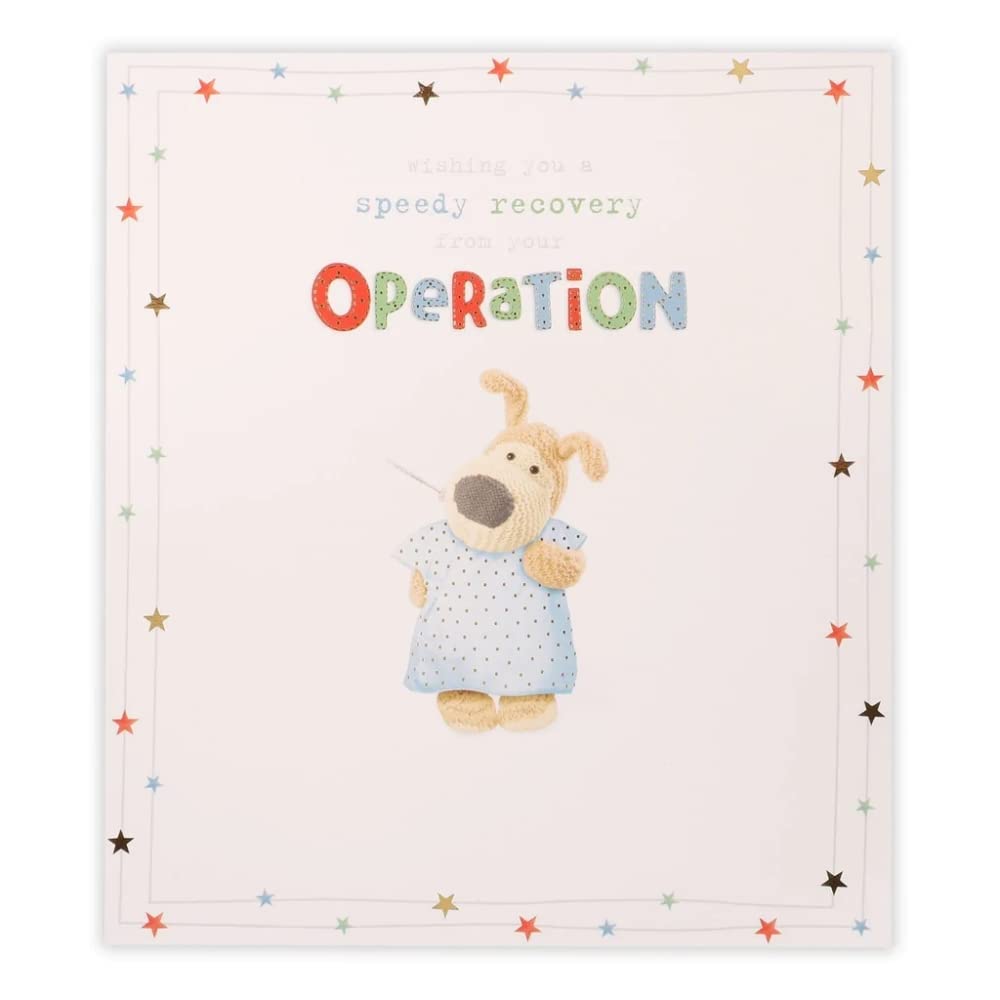 Get Well Soon After Your Operation Boofle Card