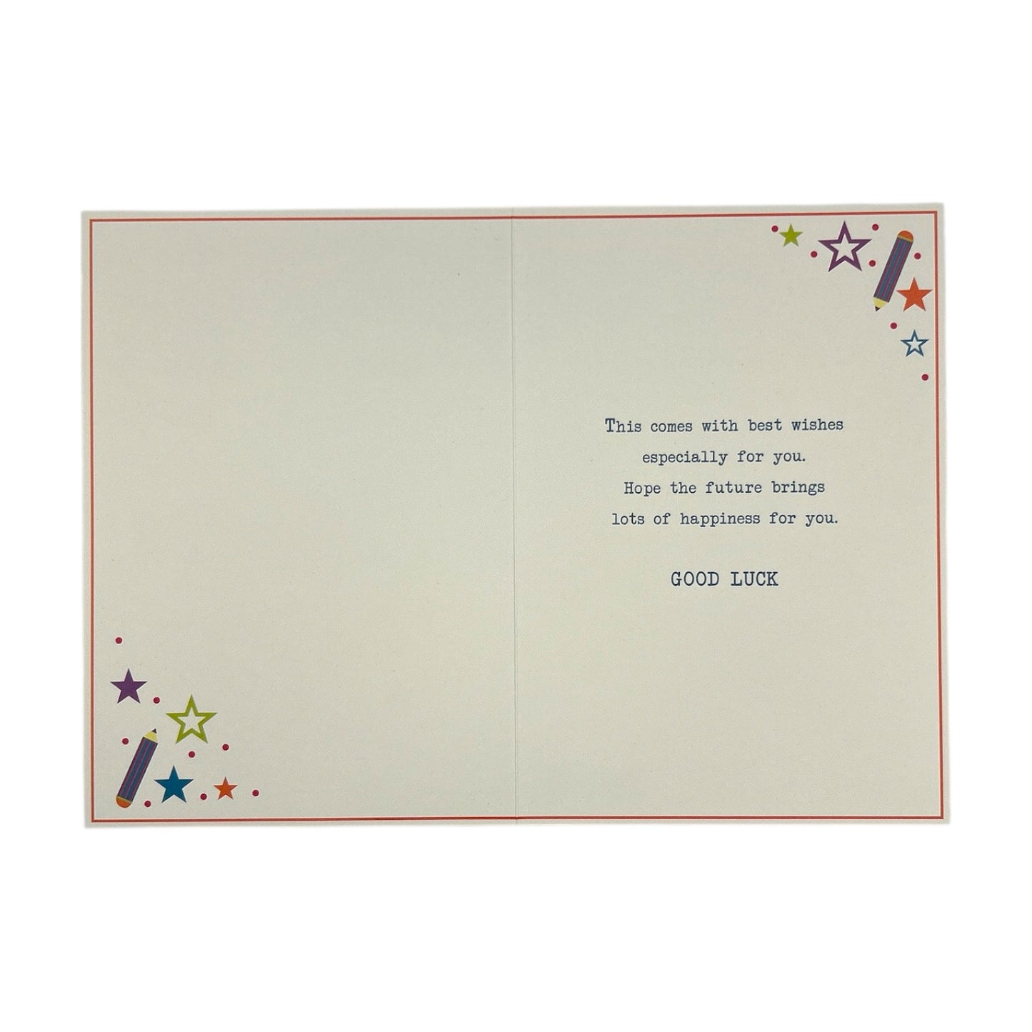 Multi Stars Design Good Luck At University Greeting Card