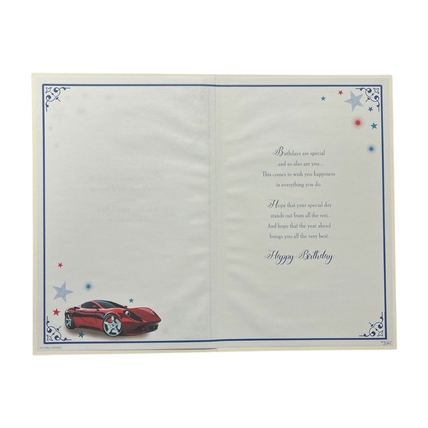 Age 50 Sport Car Design Sentimental Birthday Card