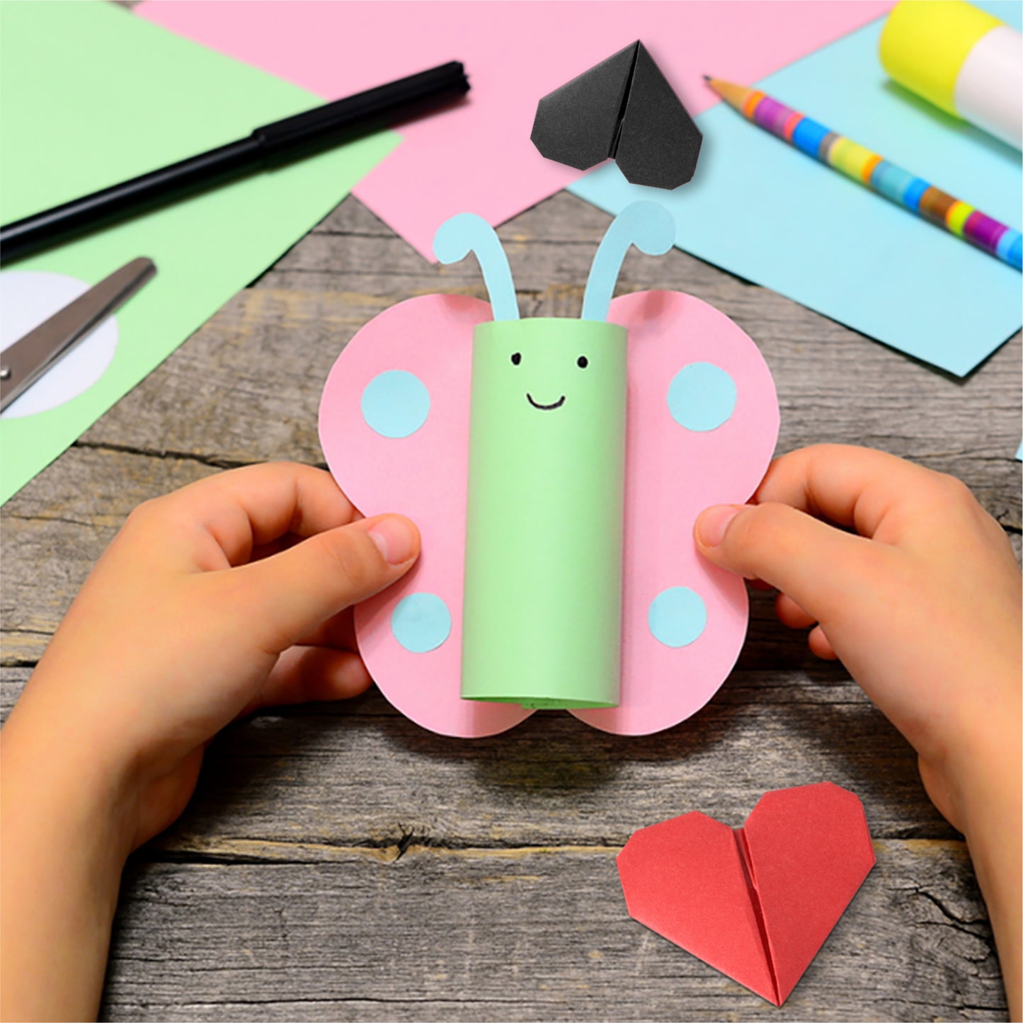 Pack of 50 A5 Assorted Pastel Coloured Card 160gsm Sheets