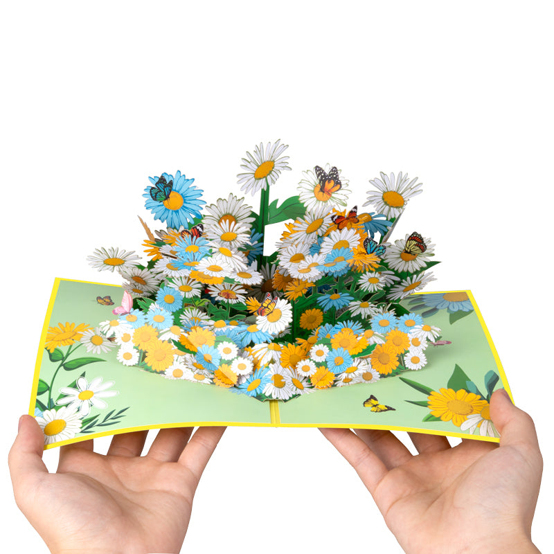 Daisy Delight 3D Floral Pop Up Greeting Card