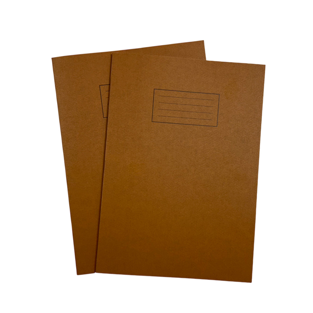 Janrax A4 Brown 80 Pages Feint and Ruled Exercise Book
