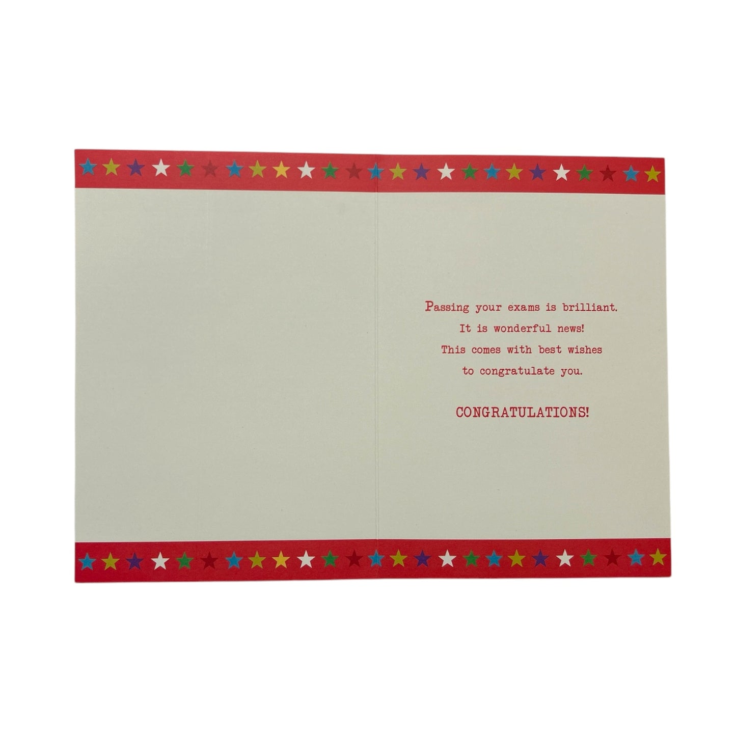 To Granddaughter You Passed Your Exam Multi Stars Design Congratulations Card