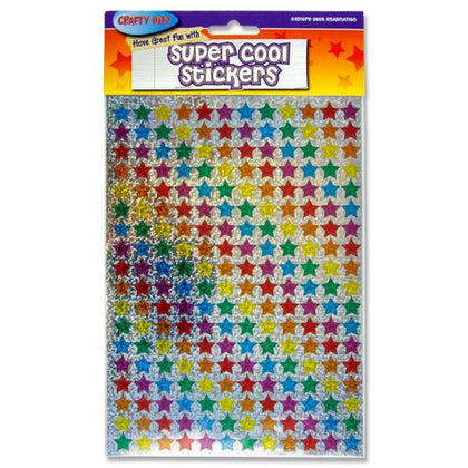 Crafty Bitz Super Cool Holographic Colour Star Stickers