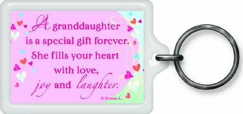 World's Best Granddaughter Sentimental Keyring