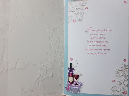 Fiancee This Birthday Extra Special Opacity Card