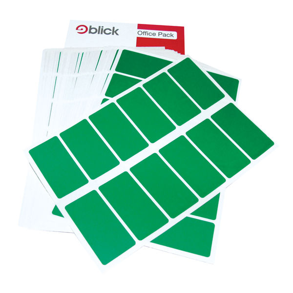 Blick Labels in Office Packs 25mmx50mm Green (Pack of 320) RS019558