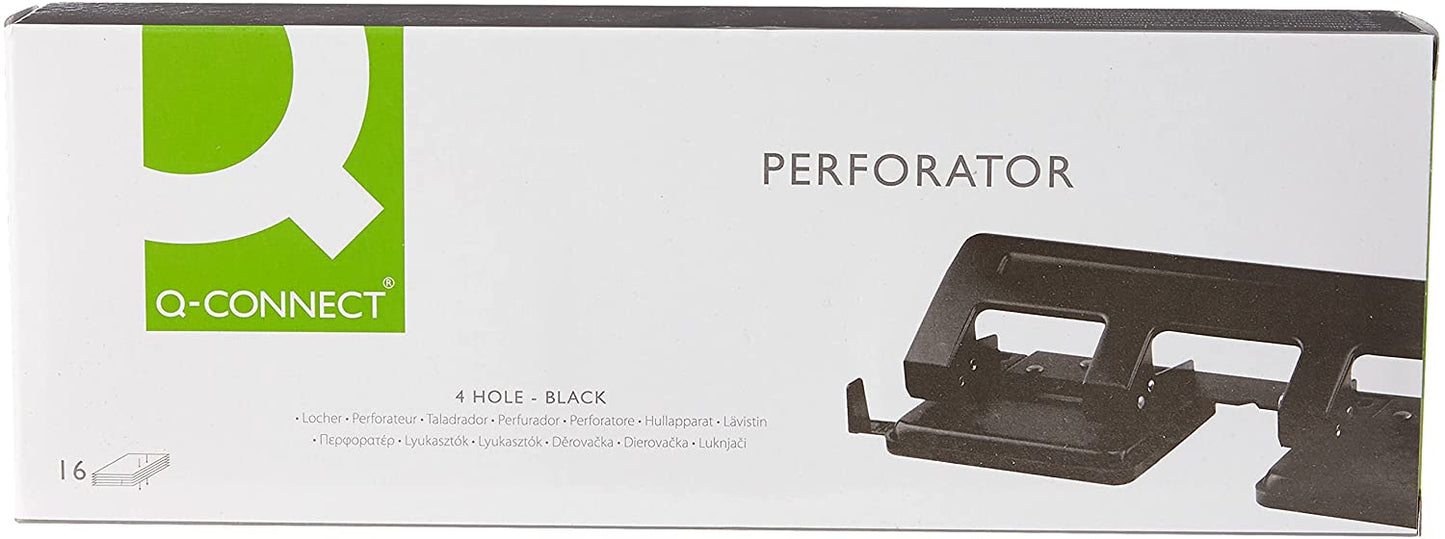 16 Sheet 4 Hole Black Punch
