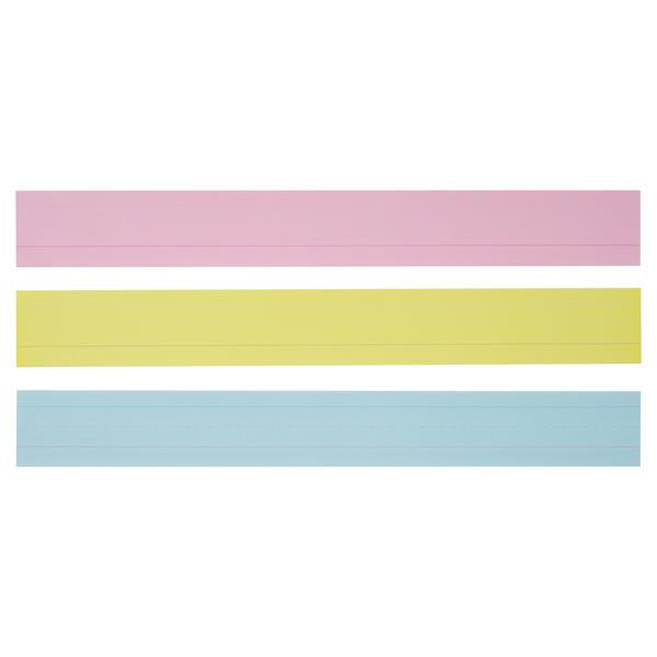 Pack of 30 Wipe-off Reusable 3"x24" Coloured Sentence Strips by Clever Kidz