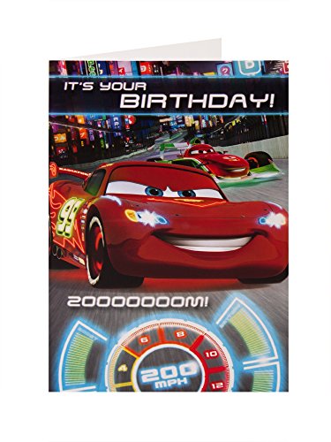 Disney Cars Lighting McQueen It's Your Birthday! Zooooooom! Card