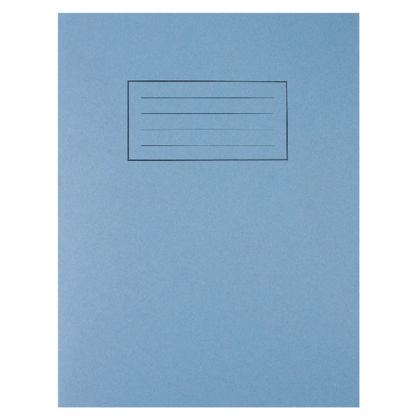 Pack of 100 229x178mm Blue Exercise Books 80 Pages - 7mm Squares