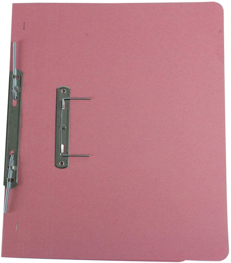 Pack of 25 35mm Capacity Foolscap Pink Transfer Files