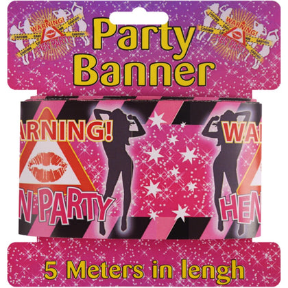 Tape Warning Hen Party 5m x 7.5cm