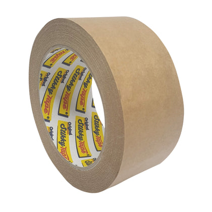 Pack of 6 48x50mm Brown Kraft Paper Tape