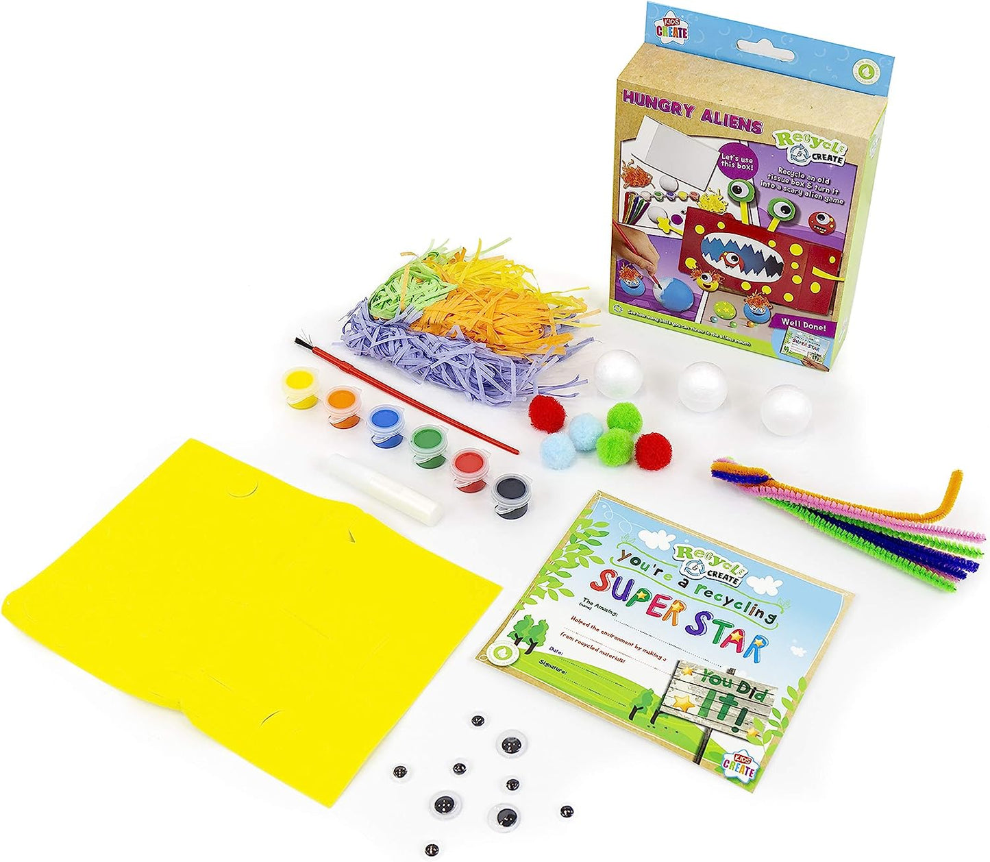 Make Scary Aliens Using Recycled Tisue Box by Kids Create