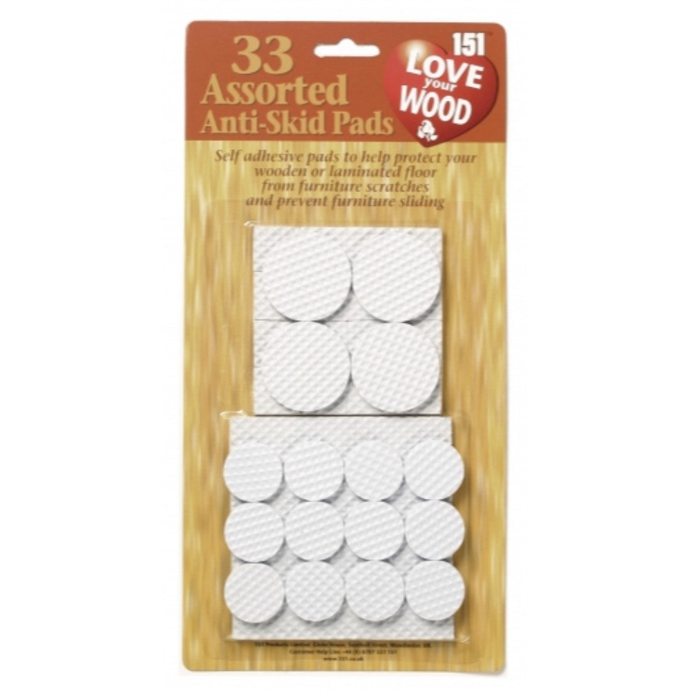 Assorted Anti- Skid Pads (33 Pack)