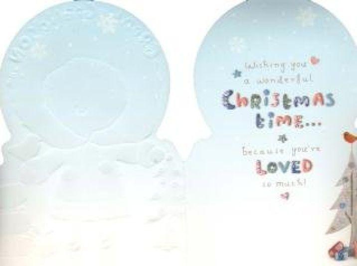 Great Grandson Adorable Christmas Boy Greetings Card