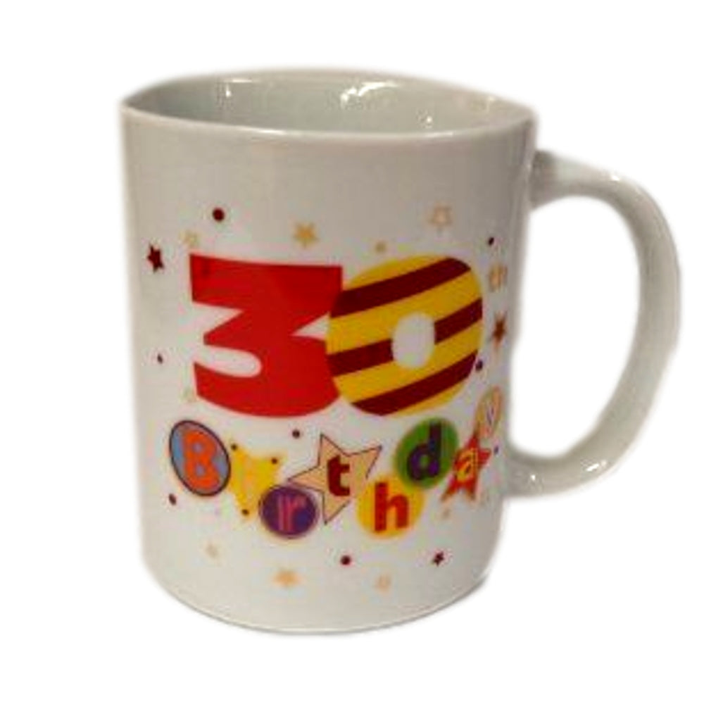 Happy 30th Birthday China Mug - Talking Pictures Fanfare Collection