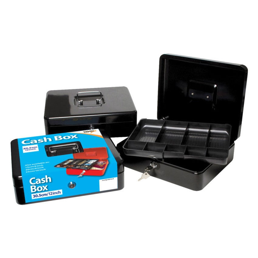 Petty Cash Box Money Deposit Bank Safe With 2 Keys and Coin Tray