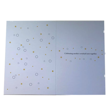 Celebrating Another Year Together Foil Finished Anniversary Card