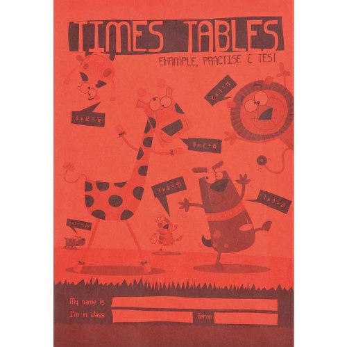 Range Wholesale A5 Childrens Timetables Book ideal for primary school/children