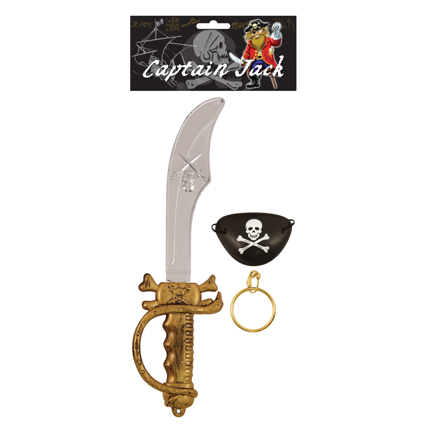 Pirate Cutlass Sword and Accessories Set - Children's Fancy Dress