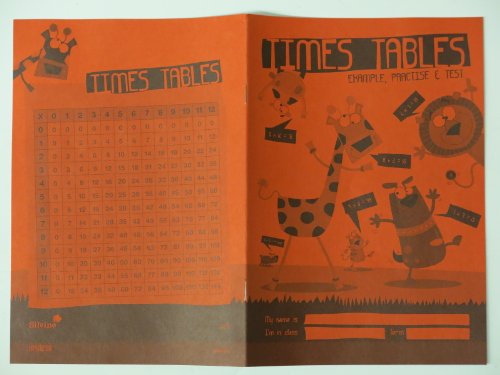 Range Wholesale A5 Childrens Timetables Book ideal for primary school/children