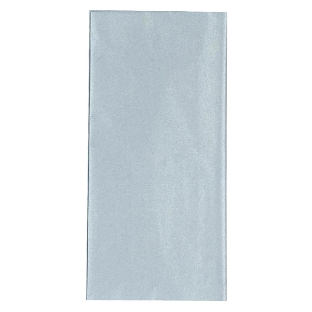 Silver Metallic Crepe Paper Folded 1.5m x 50cm