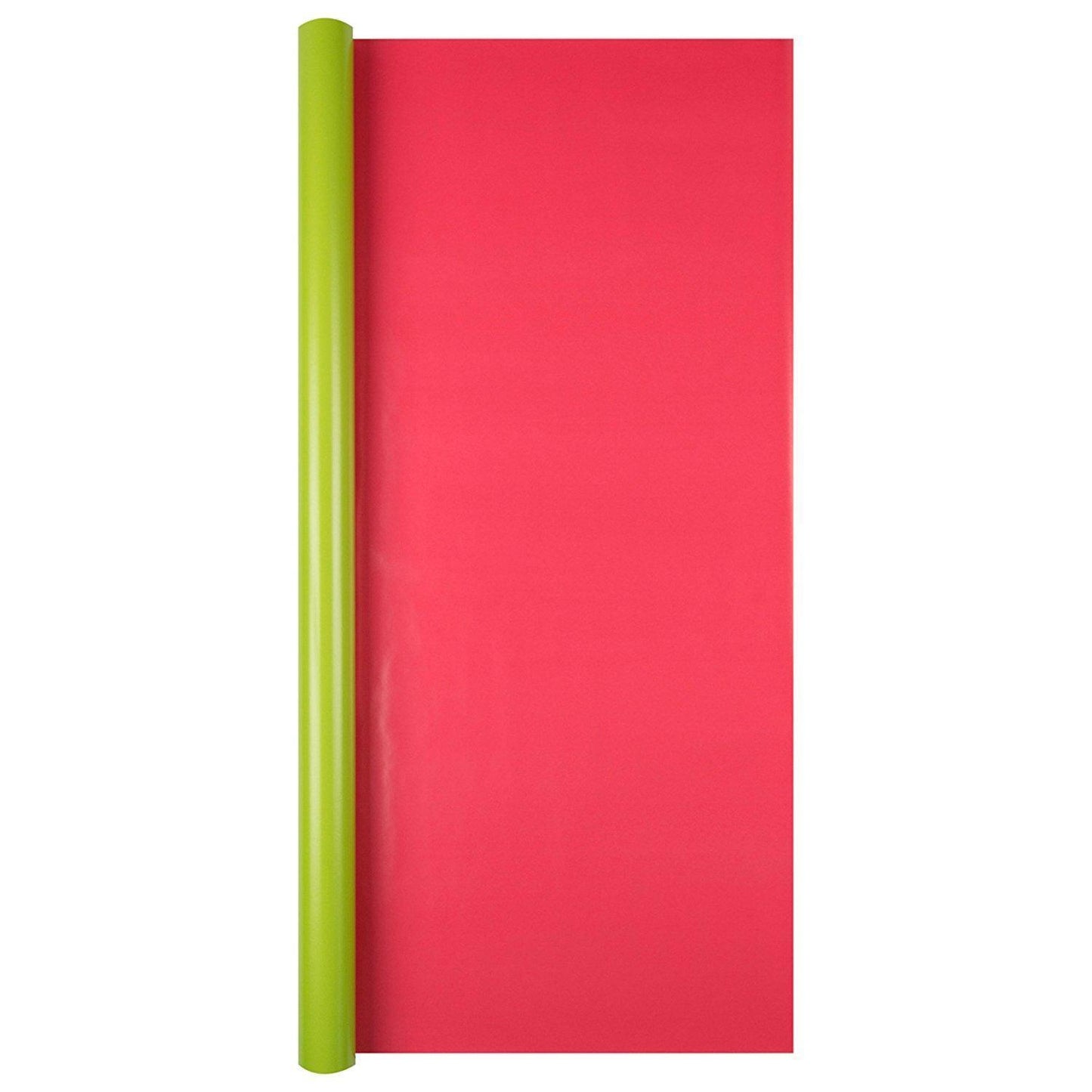 Hallmark Green and Pink Reversible Roll Wrap - 2M