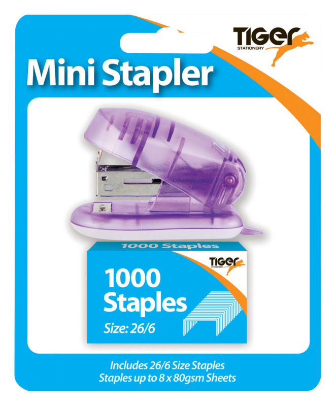 Mini 26/6 Stapler & 1000 Staples