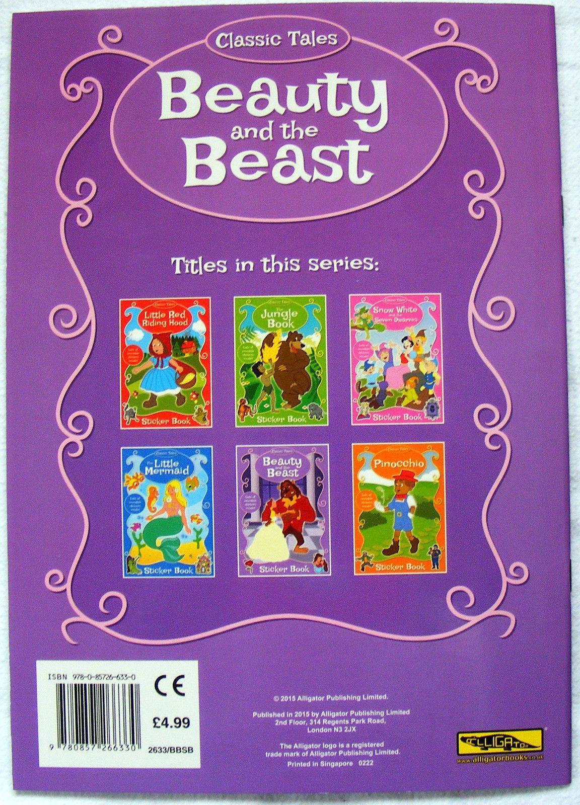 Beauty and the Beast Fairy Tale Children Sticker Book