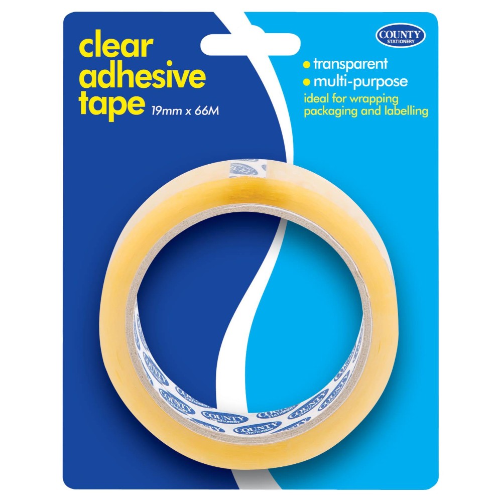Clear Adhesive Tape 19mm x 66M Choice Wholesale