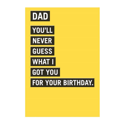 Dad Funny Textured Design Birthday Card
