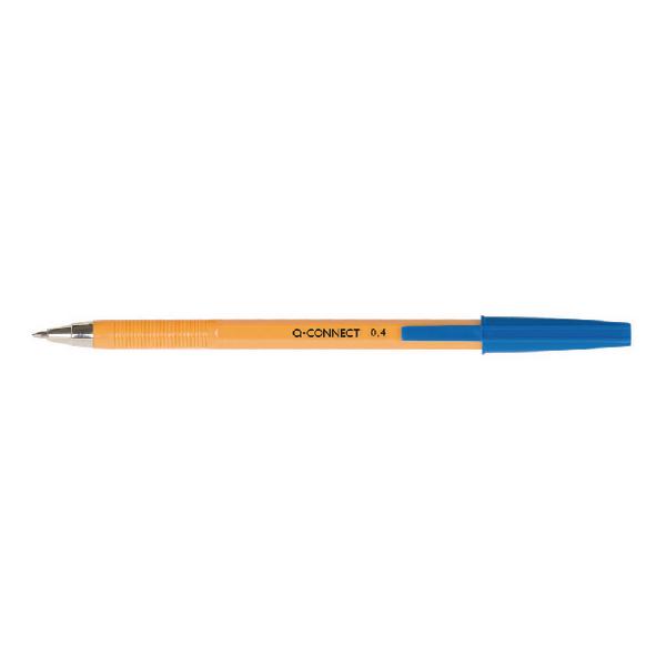 Q-Connect Ballpoint Pen Fine Blue (Pack of 20) KF34047