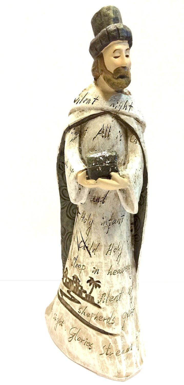 Set Of 5 Christmas Nativity Scene Figurine Ornament Statues