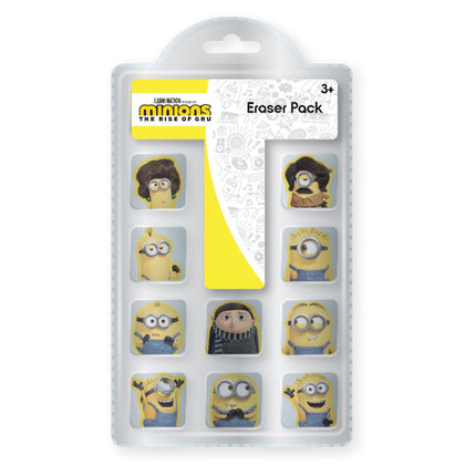 Pack of 10 Minions Movie Eraser