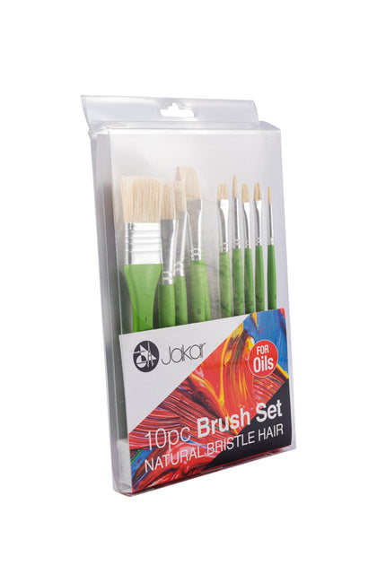 Natural Bristles Brush Set For Oil Paint