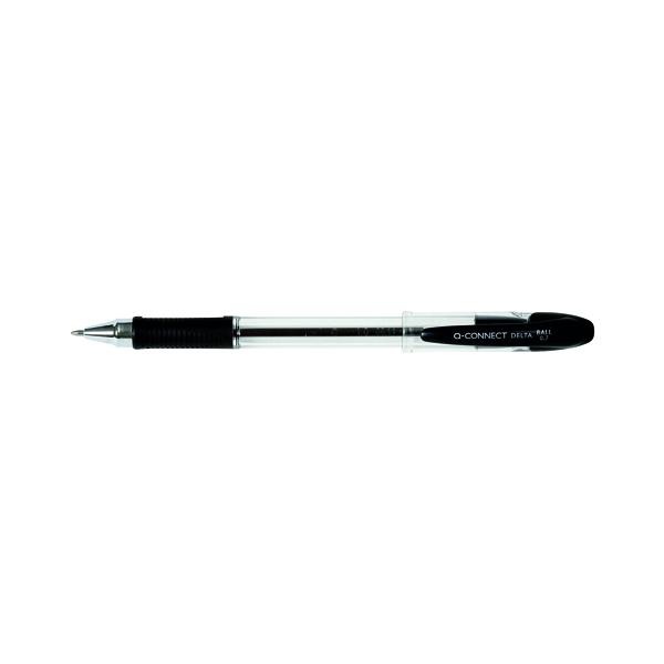 Pack of 12 Medium Black Delta Ballpoint Pens