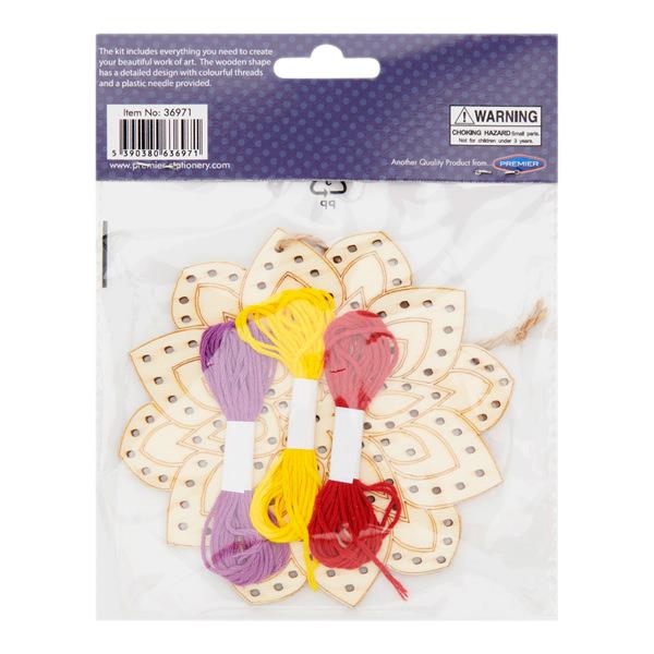 Mandala Design Wooden Threading Kit by Crafty Bitz