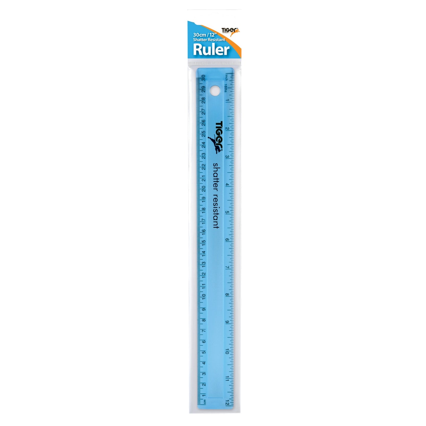 30cm Shatter Resistant Ruler Assorted Colours