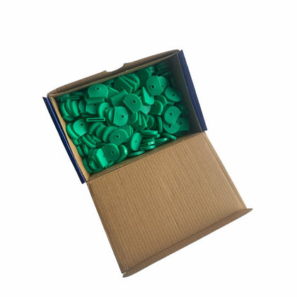 Pack of 200 Green Key Cover Rubber Caps