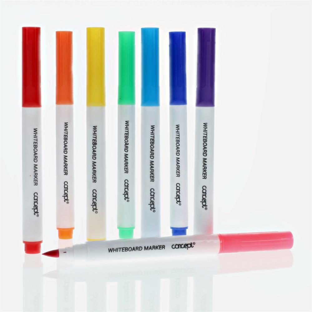 Pack of 8 Assorted Whiteboard Markers by Concept