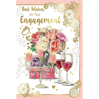 Best Wishes On Your Engagement Celebrity Style Greeting Card